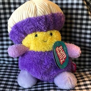 Purple and Yellow Plush Toy